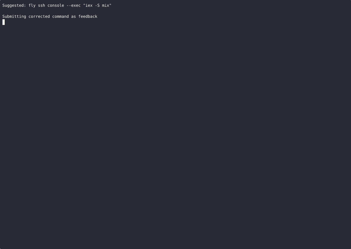 Two‑keystroke feedback demo